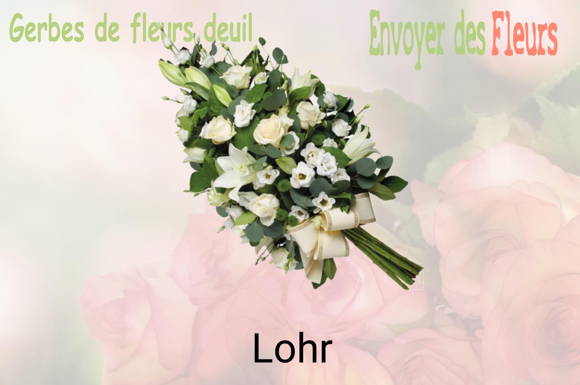 Gerbe de fleurs de deuil livrée à Lohr